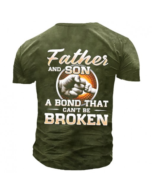 Father & Son A Bond That Can't Be Broken Men's T-shirt