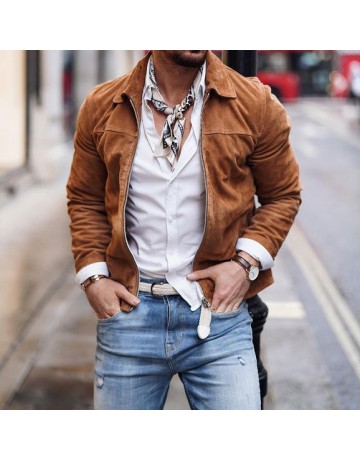 Street Style British Suede Jacket