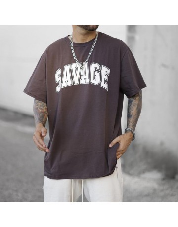SAVAGE Print Short-sleeved T-shirt