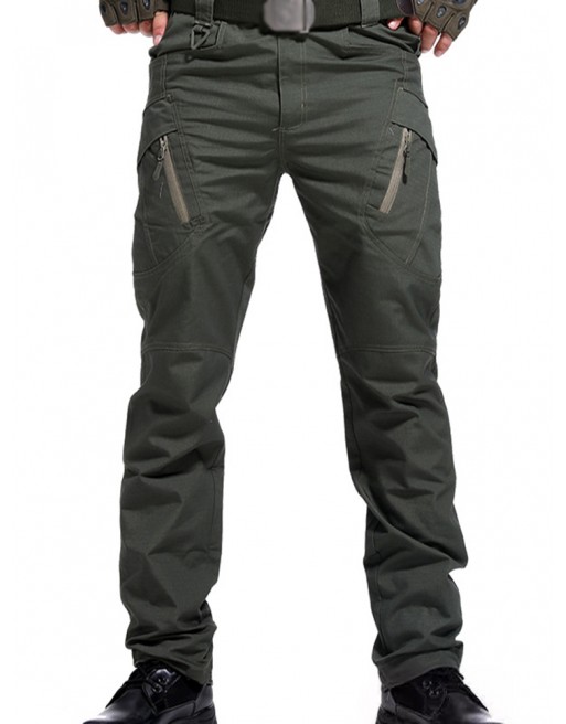 Men's Fashion Metal Zipper Outdoor Special Forces Combat Pants