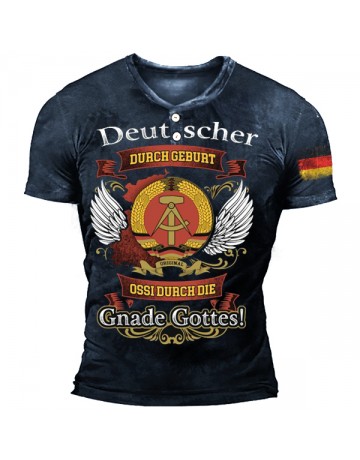 Deutscher Men's Outdoor Retro Tactical T-Shirt