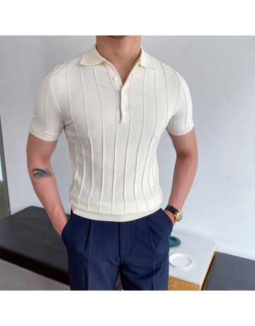 Gentleman Classic Knit Polo Shirt