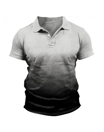 Men's Gradient Fashion POLO Shirt